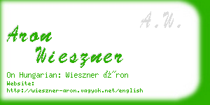 aron wieszner business card